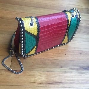Zara croc leather bag❤️💛💚